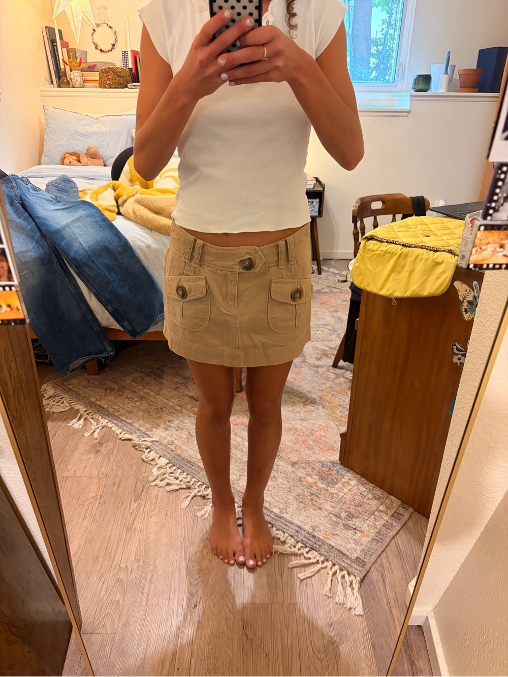 Vintage American Eagle cargo mini skirt